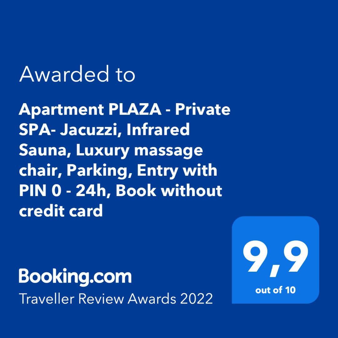 Apartment Plaza ----Wallbox 11Kw 16A ----- Private Spa- Jacuzzi, Infrared Sauna, Luxury Massage Chair, Parking, Entry With Pin 0 - 24H, Free Cancellation 24 Hours Before Check In Slavonski Brod Ruang foto